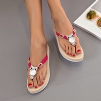 SNGXGN Flip Flops za žene modne papuče sandale sandale osnovne sandale hodanje sandala crvene 37