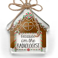 Ornament tiskan jednostran jer sam radiolog smiješan izrekao Božić Neonblond