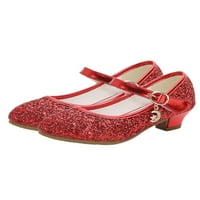 Harsuny Girl's Princess cipela Čarobna traka Mary Jane Glitter Plesne cipele Vjenčanje Slatka komfor