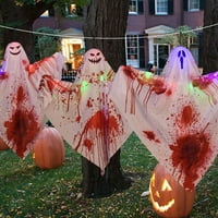 Honrane Halloween zastrašujuće ukrase duhova, LED leteći duhovići viseći ukrasi za ukleta kuća, prednje