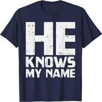 On zna moje ime stabla religioznih kršćanskih poklona majica