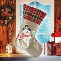 Božićna čarapa Santa Snowman Svijeća stablo vijenac od vijeka za rinestone Slikanje DIY ručno izračunati