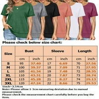 Bomotoo dame casual tunika bluza u boji u boji modne majice Dnevna odjeća labava duga majica