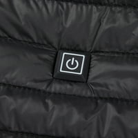 Lolmot Grijana jakna za muškarce i žene, čvrste boje USB punjenje električni lagani tjelesni toplijeg