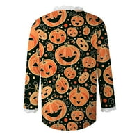 Yubatuo Womens Halloween Cardigan čipka dugih rukava otvorena prednja mekana jakna za drape