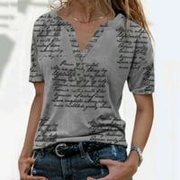 Ljetne košulje za žene plus veličine vrhova kratkih rukava s kratkim rukavima s kratkim bluzim majicama