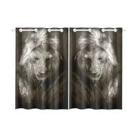 Divlji afrički lav prozor zavjesa kuhinjska zavjesa za zavjese Spavaća soba zavjese, komad