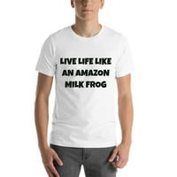 Živi život poput mliječne žabe Fun stil kratkih rukava pamučna majica od strane nedefiniranih poklona