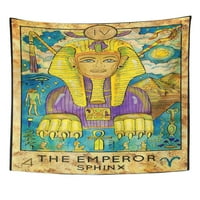Car Sfin Fantasy Creature Tarot puna paluba majora Arcana Zidna umjetnost Viseća tapiserija Kućni dekor