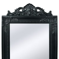 Slobodno stojeći ogledalo barokni stil 63 x15.7 crna