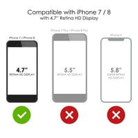 Distinconknk Clear Shootfofofofofoff Hybrid futrola za iPhone SE 4.7 ekran TPU branik akrilni zaštitni