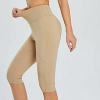 Gamberte visoke struke za žene struk hlače Visoka kontrola trening pokreće yoga abdomencropped hlače