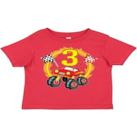 Inktastično čudovište Truck 3. rođendanski poklon dječaka malih majica ili majica Toddler