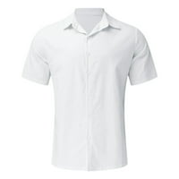 Muška majica 3xlt muska casual košulja kratkih rukava isključite majicu košulje na ovratniku