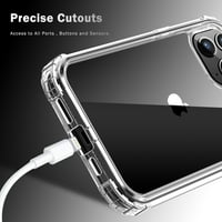iPhone Clear Case, iPhone Pro CASE, DTECCK Zaštita full tijela [ugrađen u ekranu zaštitnik] Dvostruki