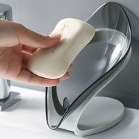 Samostalni sapun BO BO NO PUNCHING LIST oblika posuđa ukrasni držač sapuna za kupaonicu kuhinja siva
