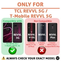 Talozna tanka kućišta telefona Kompatibilan je za TCL Revvl 5G, T-Mobile Revvl 5G, kornjača školjka,