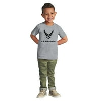 Air Force Vojna krila Simbol Toddler Boy Girl majica Dojenčad Toddler Brisco Marke 12m