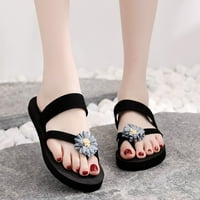 Ljetne papuče Aaiaymet za žene Flip-Flops Cipele Početna Sandale Cvijeće Sliper ravne cipele Plaža Prozračne