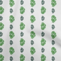 Onuone svilena tabby Blok zelenog tkanina za šivanje materijala za ispis tkanina sa dvorištem široko