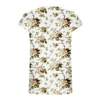 Gaecuw Womens Ljetni vrhovi Bluze s kratkim rukavima T / košulje za pulover TEES T-majice Sažetak vrhova