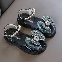 Ljetne sandale Princess Girl Open TOE Sandale luk čvor Dječja modna mekana donja cipele veličine 25