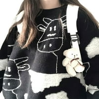 Jedan otvor Ženski džemperi Harajuku Vintage Casual Labavi lijeni džemper korejski japanski kawaii slatka