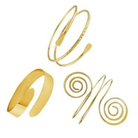 Frcolor ruka manžetna modna gornja ruka manžetna narukvica za žene zlatni nakit