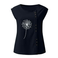 Clearsance Ljeto V izrez majica za žene Majice kratkih rukava Slatka tiskana Thirts Bluza Ležerne prilike