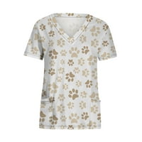 Plus veličine za žene Ljeto V izrez T majice Labavi bluzes Dressy Ležerne prilike V izrez Duhove rukav