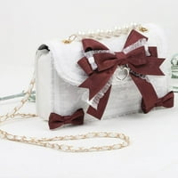 Cocopeants Lolita Bow čipkaste torba za ramena za djevojčicu Biserl JK Kawaii Novo Trend torbica Japan