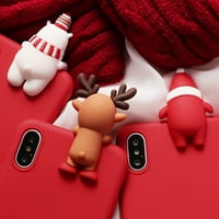 Toyella Santa Claus Soft Rainbow Božićni telefon Case Elk iPhone13Pro max