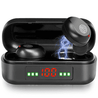 Bežični uši Bluetooth 5. Slušalice sa digitalnim LED ekranom Kućište za punjenje Stereo mini slušalice