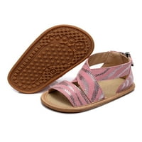 Sanviglor Kids Flats Open TOE ravne sandale Ribar sa sandalom Ljeto ugodno ugodno fleksibilno leđa zip