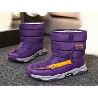 Crocowalk Unise dječji klizanje otporni na pješačke cipele, cipele s ravnim hladnjakom čizme Purple