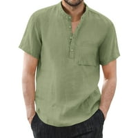 MAN bluza Ljetna moda zgodni muškarci Spring Solid Color Top košulja Casual Cotton Top Plus Pokacka