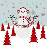 Merry Božićni snjegović Poster Print Natalie Carpentieri