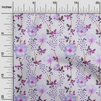 Onuone pamučne kambričke lagane ljubičaste tkanine akvarel cvjetni šivaći materijal ispis tkanina od