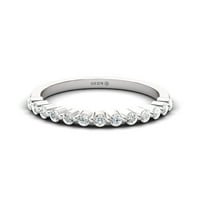 Real Diamond zaručni prsten, bijeli žutog običajnog zlatnog prstena, 14kt modernog prstena ruže, vjenčani