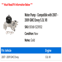 Vodena pumpa - kompatibilna sa - GMC izaslanik 5.3L V 2008