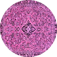 Ahgly Company u zatvorenom okruglom sažetkom ružičaste moderne prostirke, 8 '
