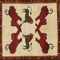 Ahgly Company u zatvorenom pravokutniku Tradicionalni tepih za crvene životinje, 2 '4 '