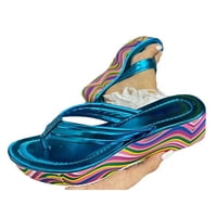 COLISHA DAMIES Wedge Sandale Summer Flip Flops Platforma Thong Sandale Ženske lagane cipele Plaža Podešaci