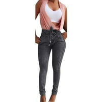Djevojke Jeans Casual High-Traiste traper pantalone za traperice Slim Stretch Hlače