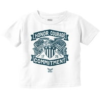 Navy HOAT Hrabrost Obaveštenje Dječak Djevojka majica Majica Toddler Brisco Marke 18m