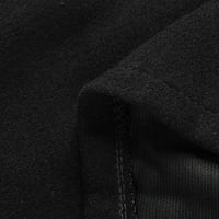 Charella ženski kaput otvoren prednji kardigan dugački jakni kaputi ogrtač plus crna