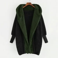 Plus veličine Flannel jakne za ženska košulja za jaknu Ženski plišani kaput zimski topli džepovi pamučna