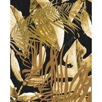 Allen, Kimberly Crni moderni uokvireni muzejski umjetnički print pod nazivom - Tropic Golds 2