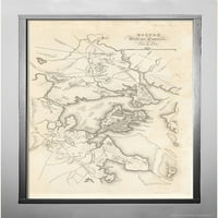 Mapa Bostona u, - 1776., objavljeno 1883