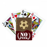 Fudbalska sportska ilustracija Crna uzorka Peek Poker igračka karta Privatna igra